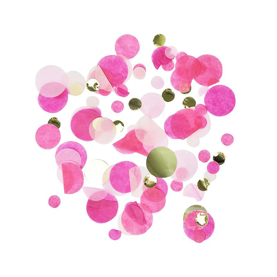 Pink Circle Confetti