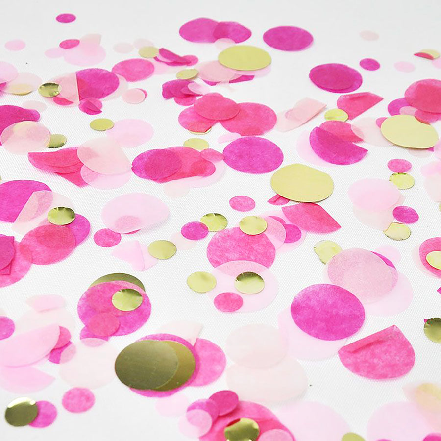 Pink Circle Confetti