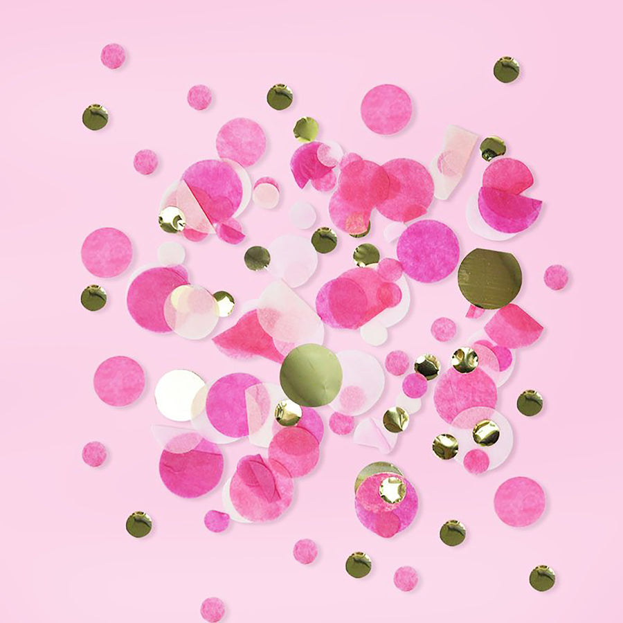 Pink Circle Confetti