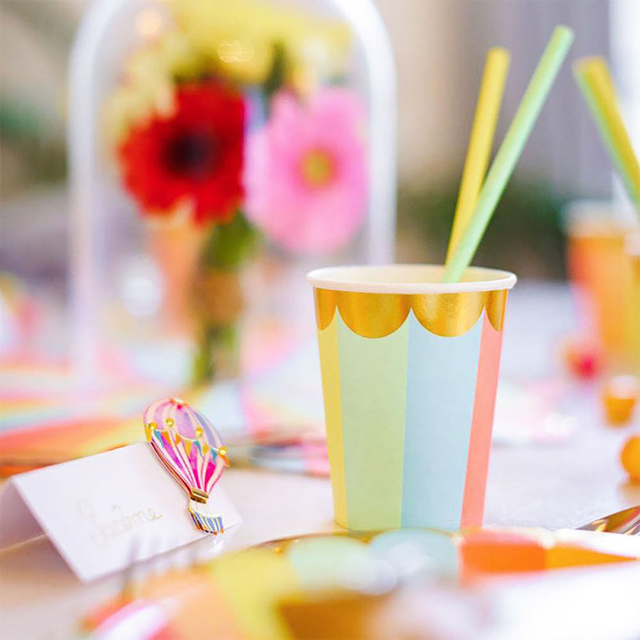 Rainbow Carnival Paper Cups (8pk)
