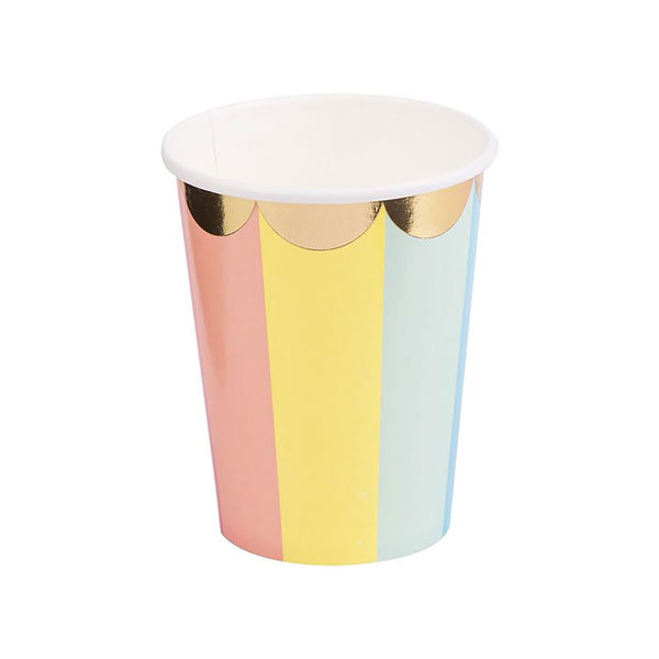 Rainbow Carnival Paper Cups (8pk) – The Party Inventory