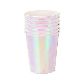 Iridescent Pink Paper Cups (8pk)