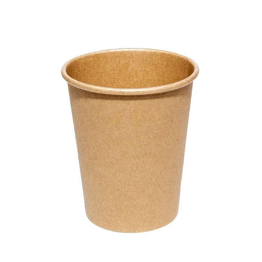 Brown Craft Plain Paper Cups (8pk)