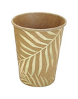 Brown Craft Paper Cups with Gold Leaf Foil (6pk)