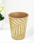 Brown Craft Paper Cups with Gold Leaf Foil (6pk)