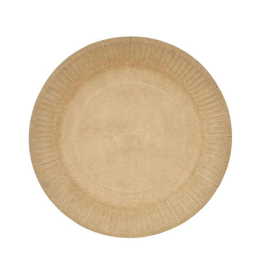 Brown Craft Plain Paper Plates (8pk)