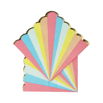 Rainbow Carnival Napkins 16pk