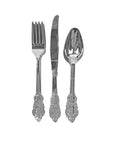 Deluxe Plastic Cutlery Set (Silver)