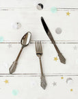 Deluxe Plastic Cutlery Set (Silver)