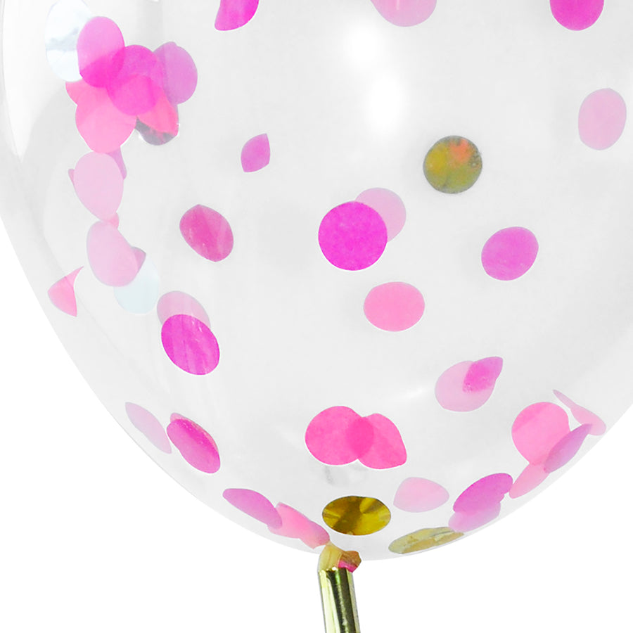 Pink Confetti Balloons