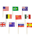 World Flag Toothpicks 50pk