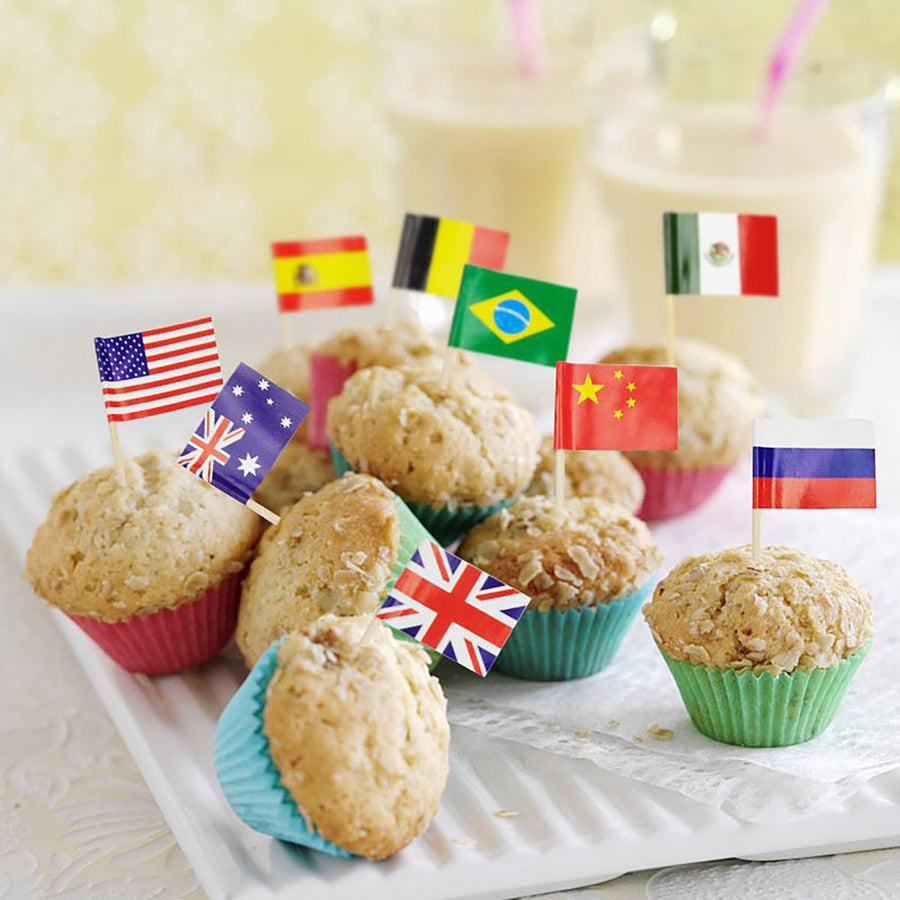 World Flag Toothpicks 50pk