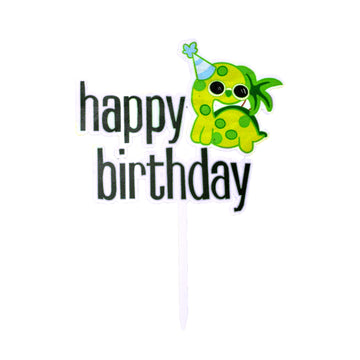 Happy Birthday Dinosaur Cake Topper