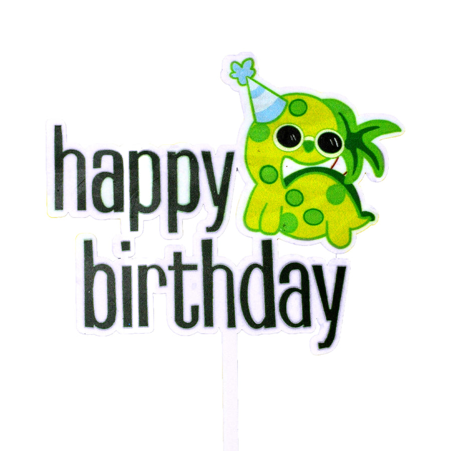 Happy Birthday Dinosaur Cake Topper
