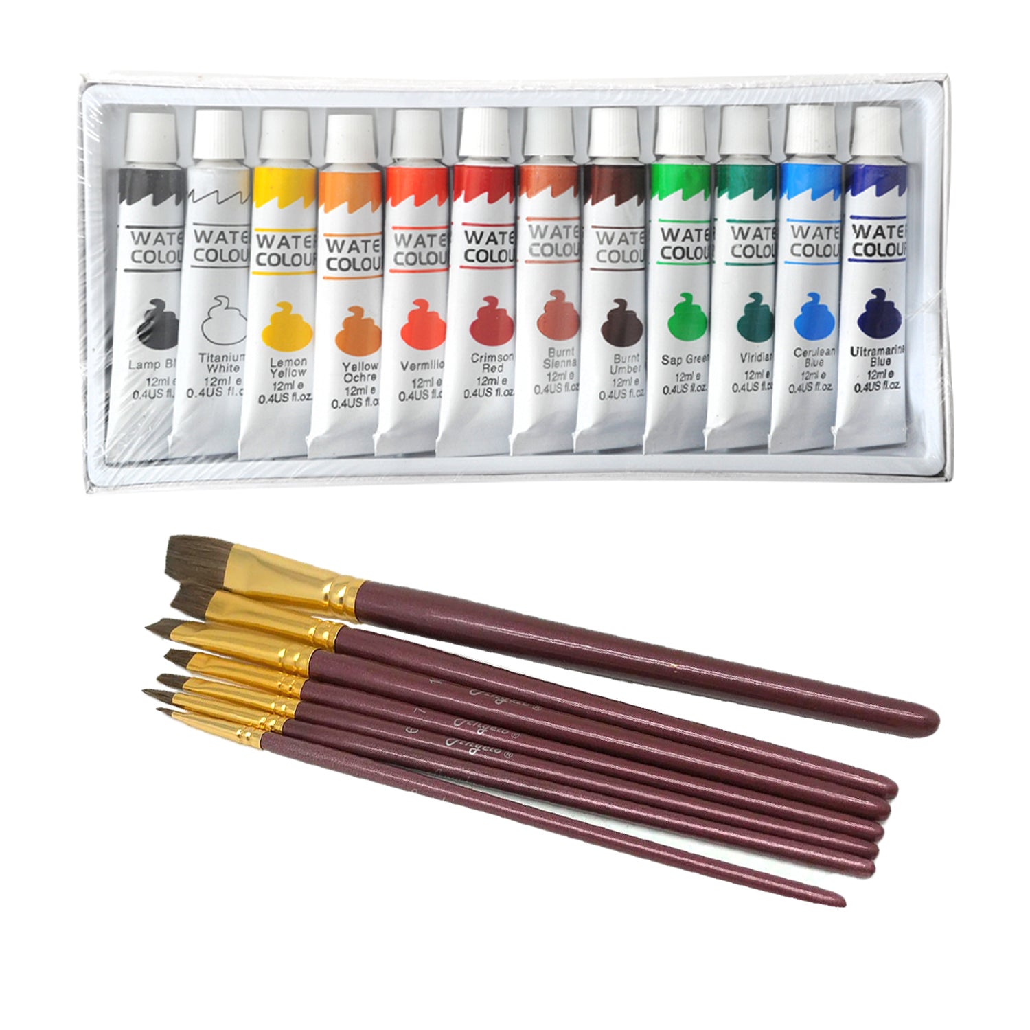 Water Colour Paint &amp; Brush Set