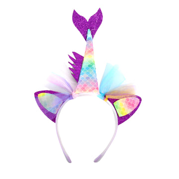 Mermaid Unicorn Headband Pastels