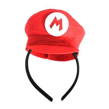 Red Mini Plumber Hat Headband