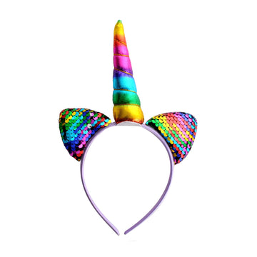 Rainbow Sequin Unicorn Headband