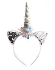 Silver Sequin Unicorn Headband