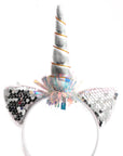 Silver Sequin Unicorn Headband