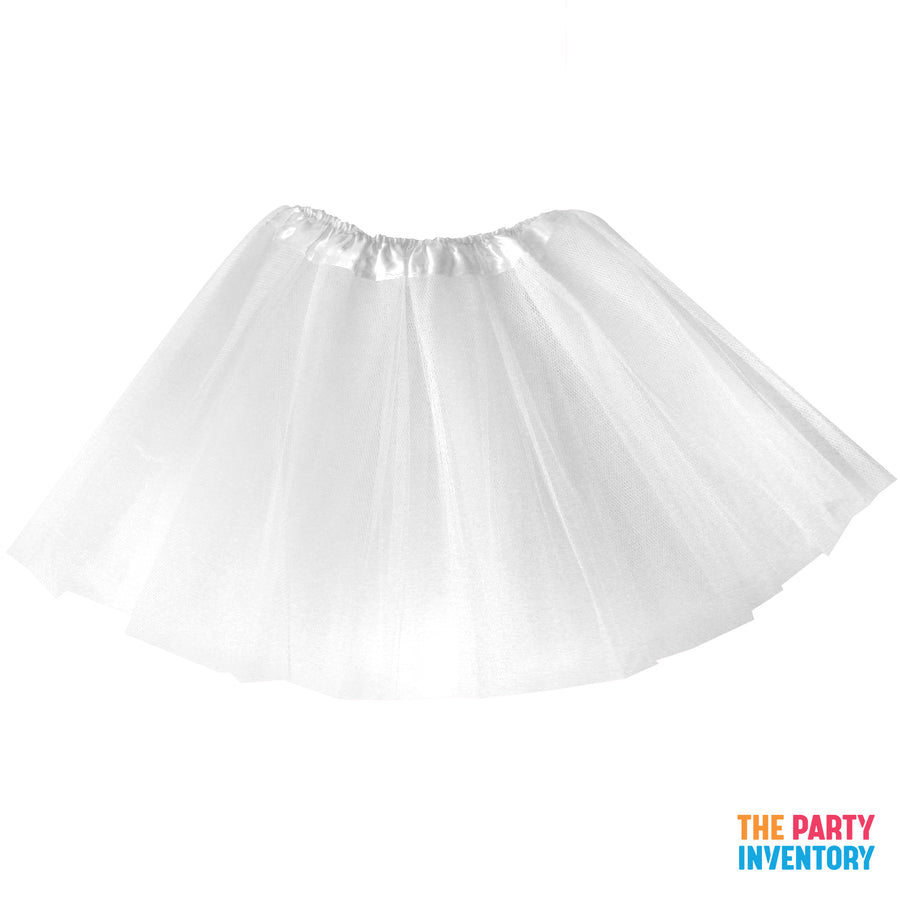 Children's White Stiff Net Tutu