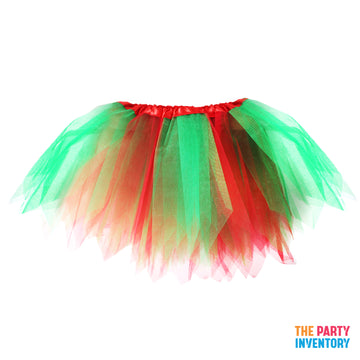 Kids Christmas Red & Green Tutu