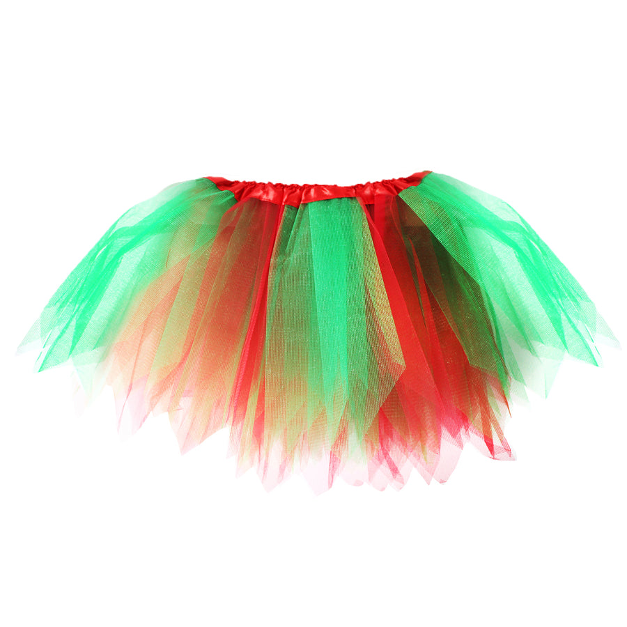 Kids Christmas Red & Green Tutu