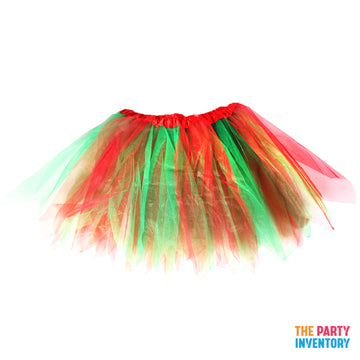 Adult Christmas Red & Green Tutu