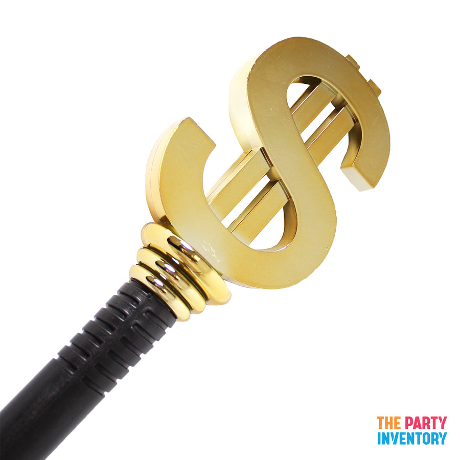 Gold $ Dollar Sign Pimp Cane (DIY)