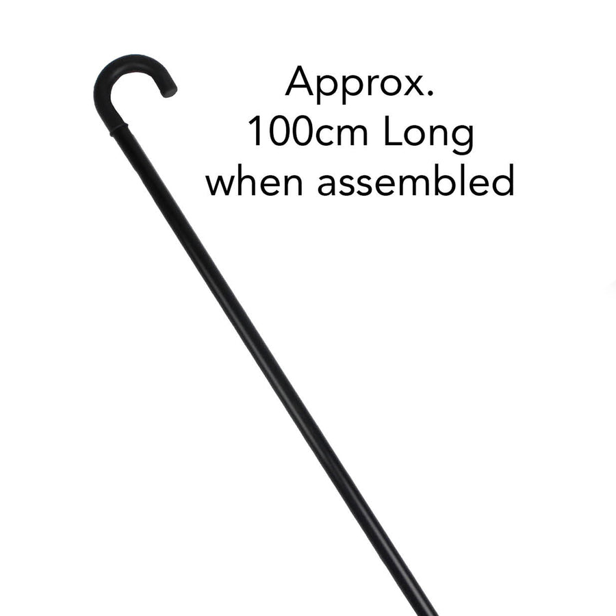 DIY Long Black Plastic Cane