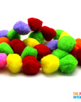 Plain Craft Pom Poms (Medium)