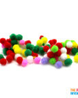 Plain Mini Craft Pom Poms