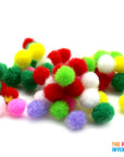Plain Mini Craft Pom Poms