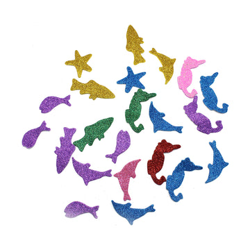 Glitter Foam Stickers (Sea Creatures)