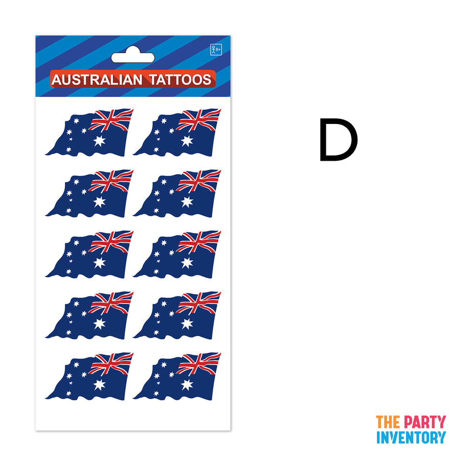 Australian Temporary Tattoos