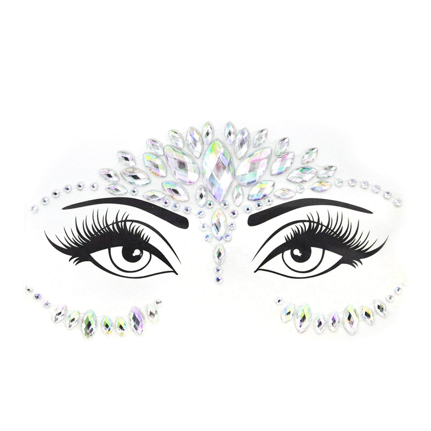 Face Diamonte Stickers