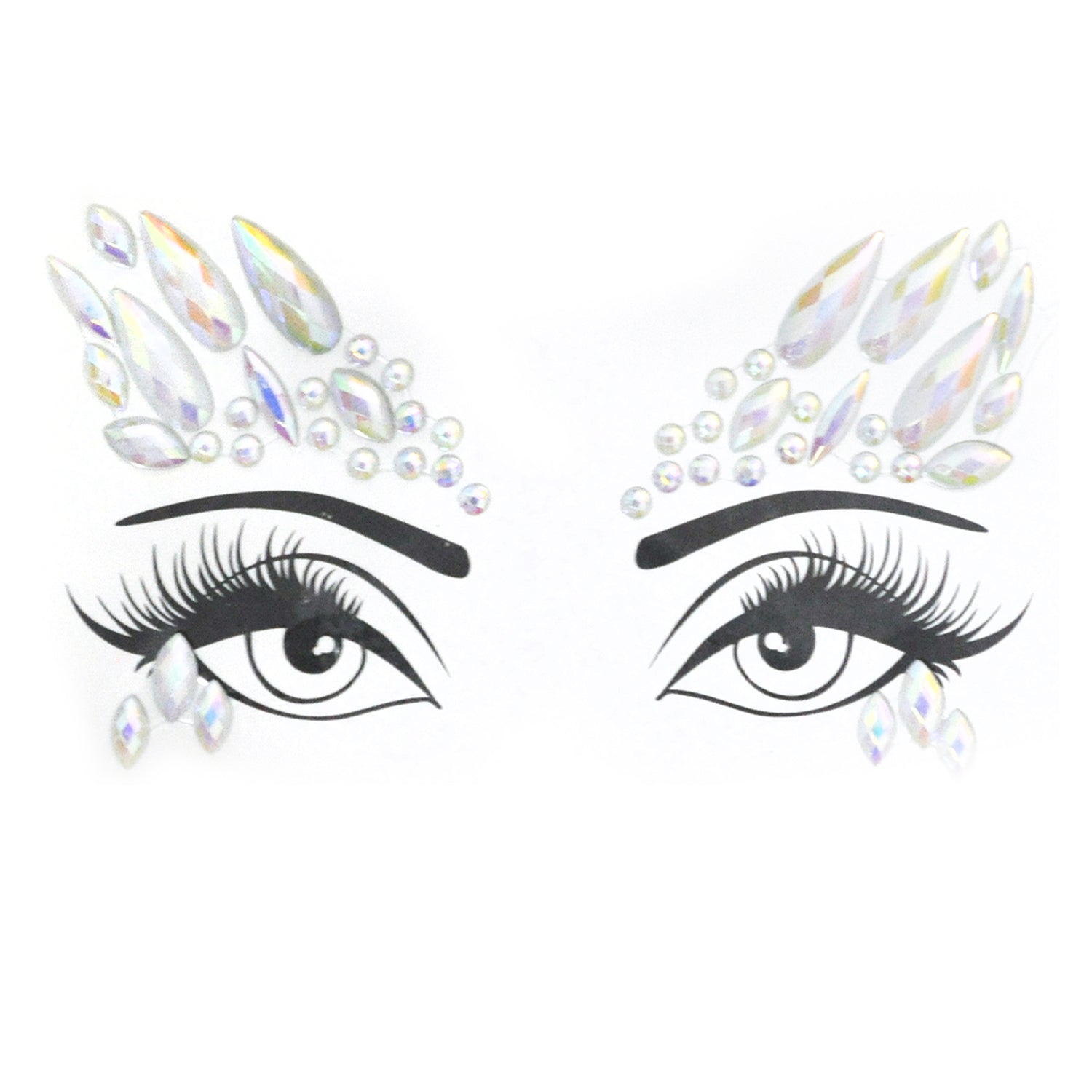 Face Diamonte Stickers (Glow in the Dark)