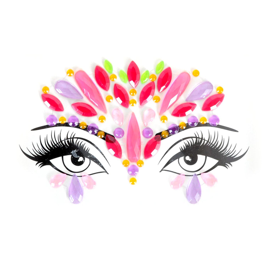 Face Diamonte Stickers (Neon Brights)