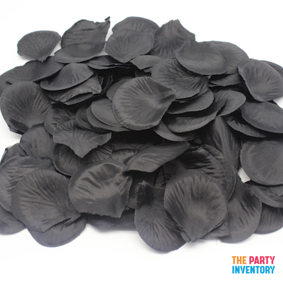 Black Fabric Petals