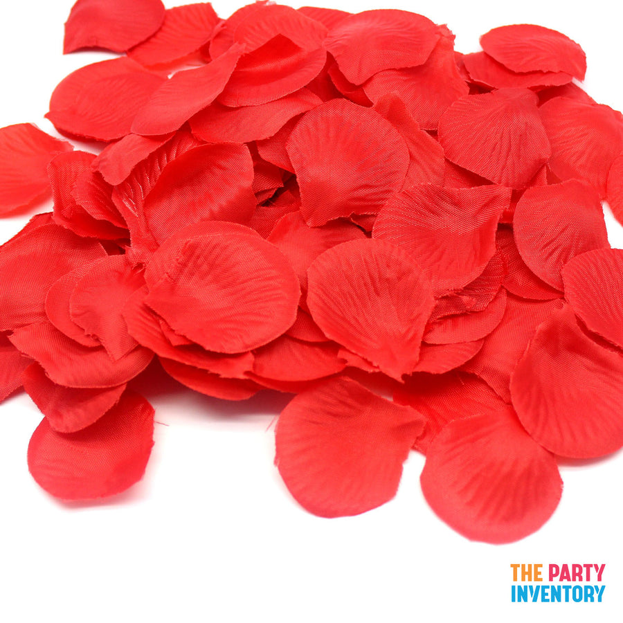 Red Fabric Petals