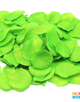 Bright Green Fabric Petals