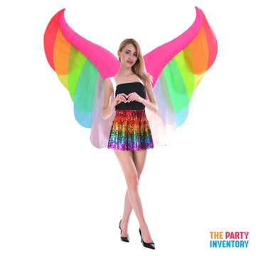 Adult Inflatable Rainbow Wings Costume