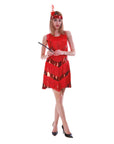 Adult Deluxe Sequin Flapper Costume (Red)