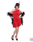 Adult Red Flapper Costume