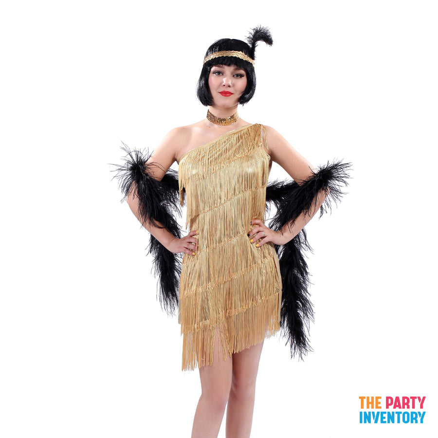 Adult Gold Flapper Costume