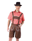 Adult Beer Man Costume (Red Checkered)