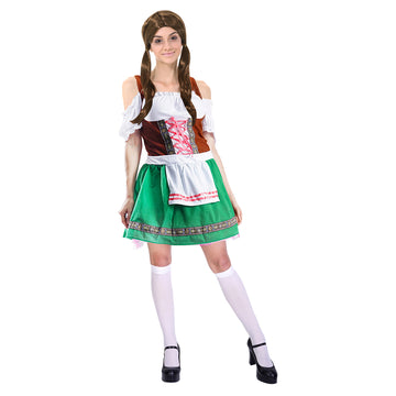 Adult Beer Lady Costume Green