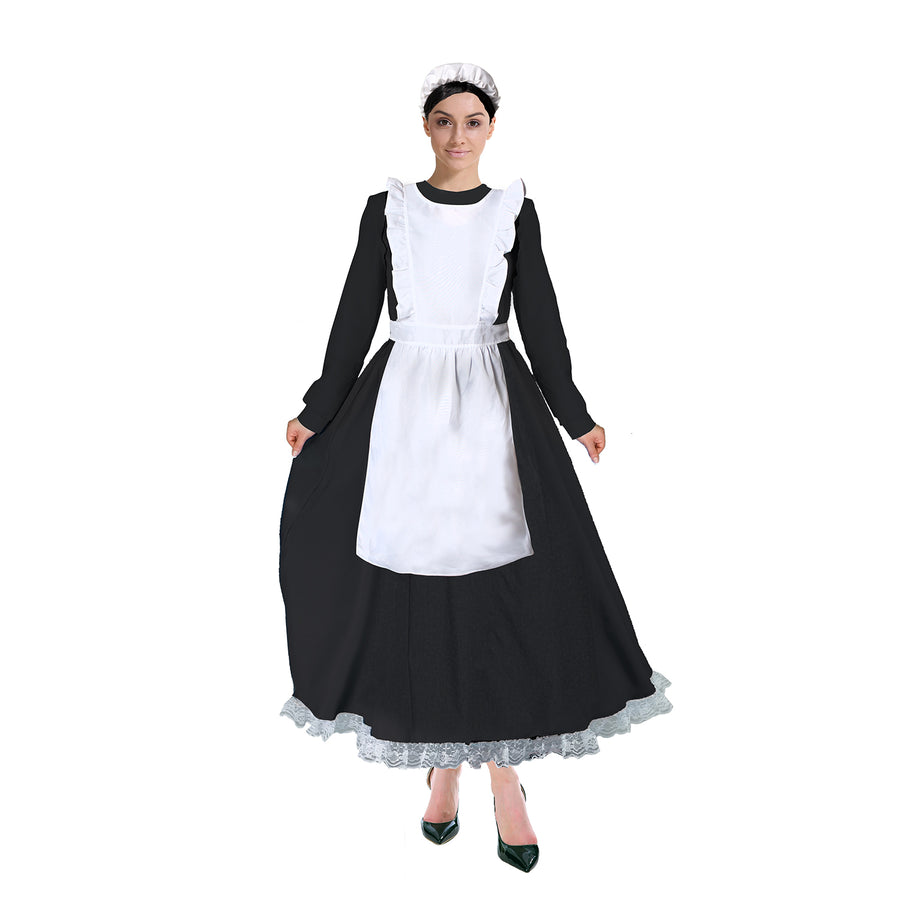 Adult Colonial Apron & Hat Costume Set