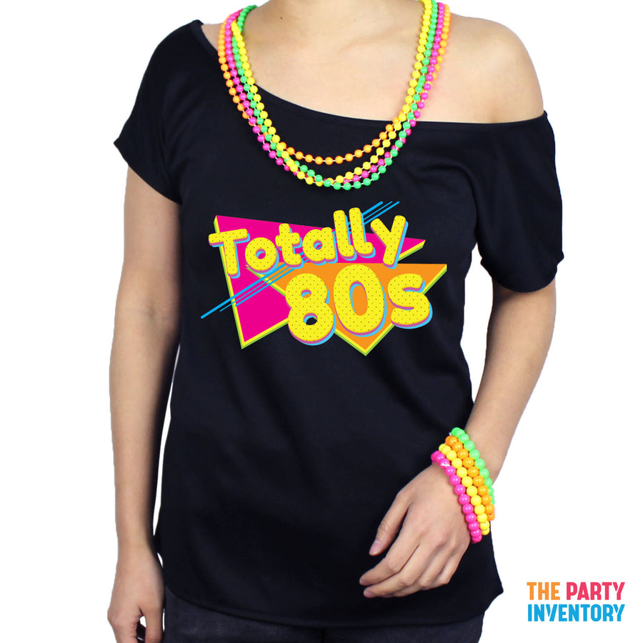 Adult Ladies Totally 80s Printed T-Shirt