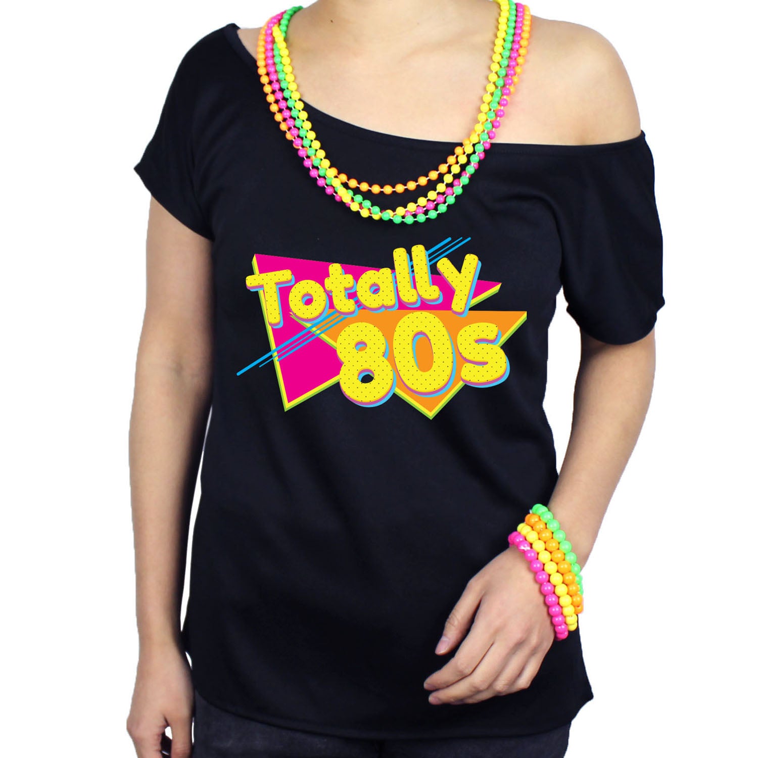 Adult Ladies Totally 80s Printed T-Shirt